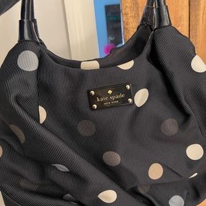 NWOT Kate spade navy polka dot fun purse